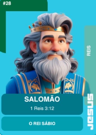 Figurinha de Salomão — O Rei Sábio